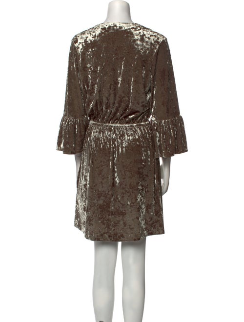 L'Agence V-Neck Mini Dress