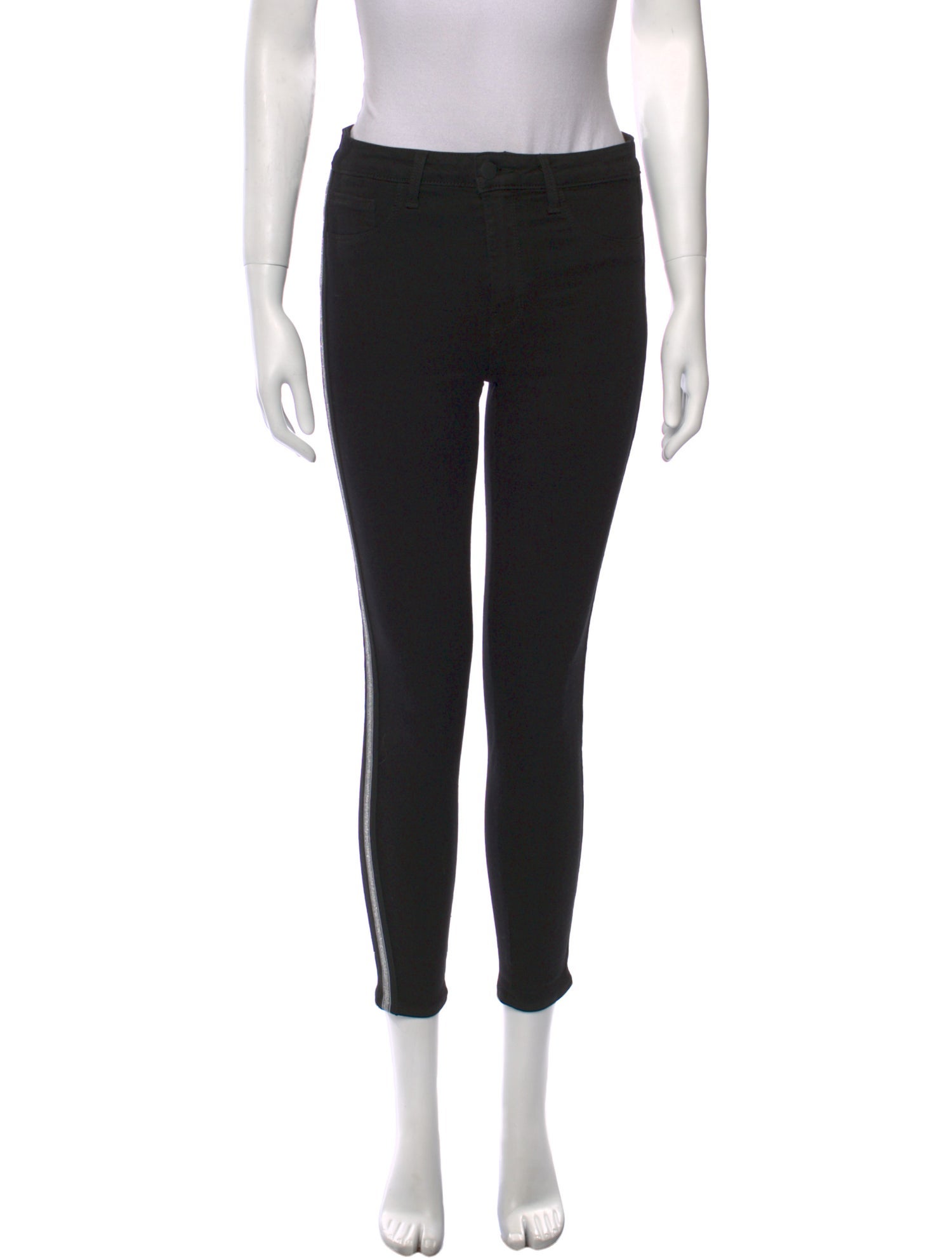 L'Agence Striped Wide Leg Pants