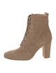 L'Agence Suede Lace-Up Boots