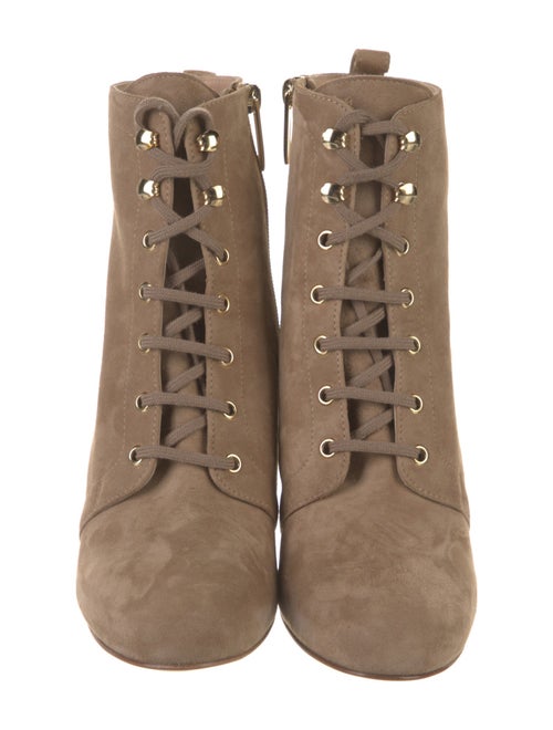 L'Agence Suede Lace-Up Boots