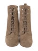 L'Agence Suede Lace-Up Boots