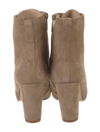L'Agence Suede Lace-Up Boots