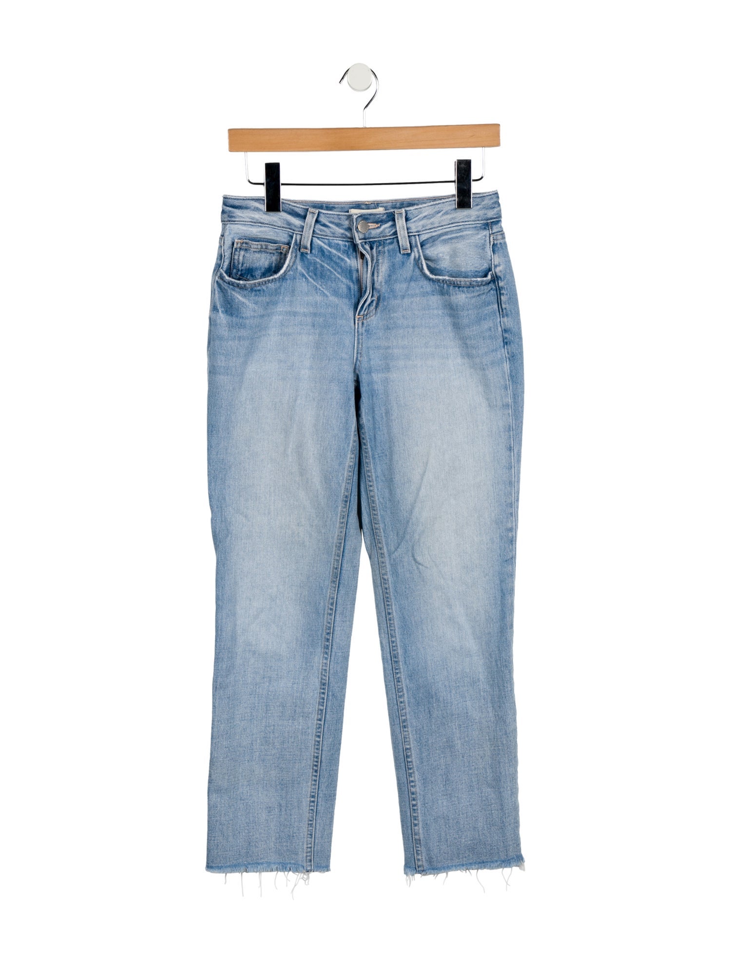 L'Agence High-Rise Straight Leg Jeans