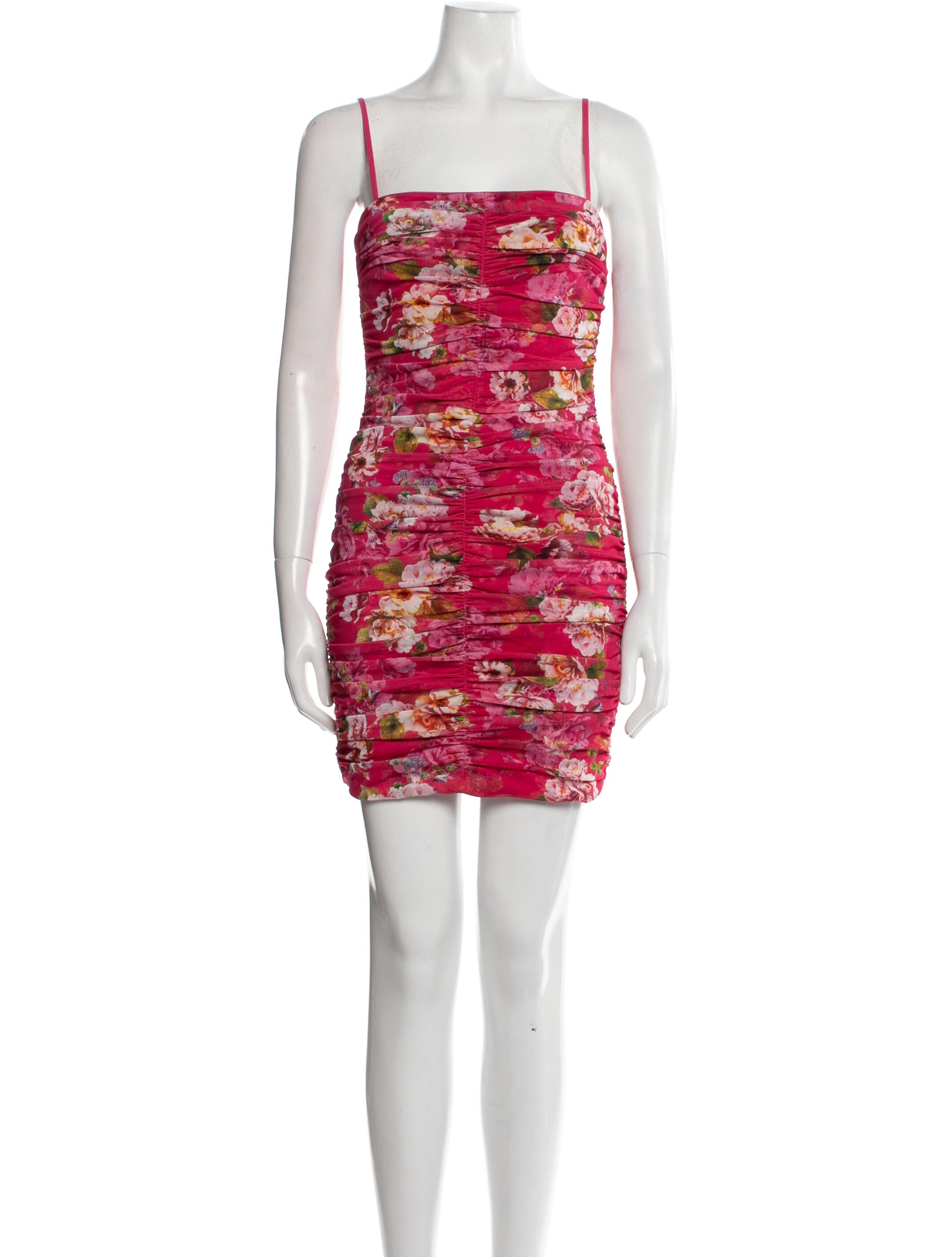 L'Agence Floral Print Mini Dress