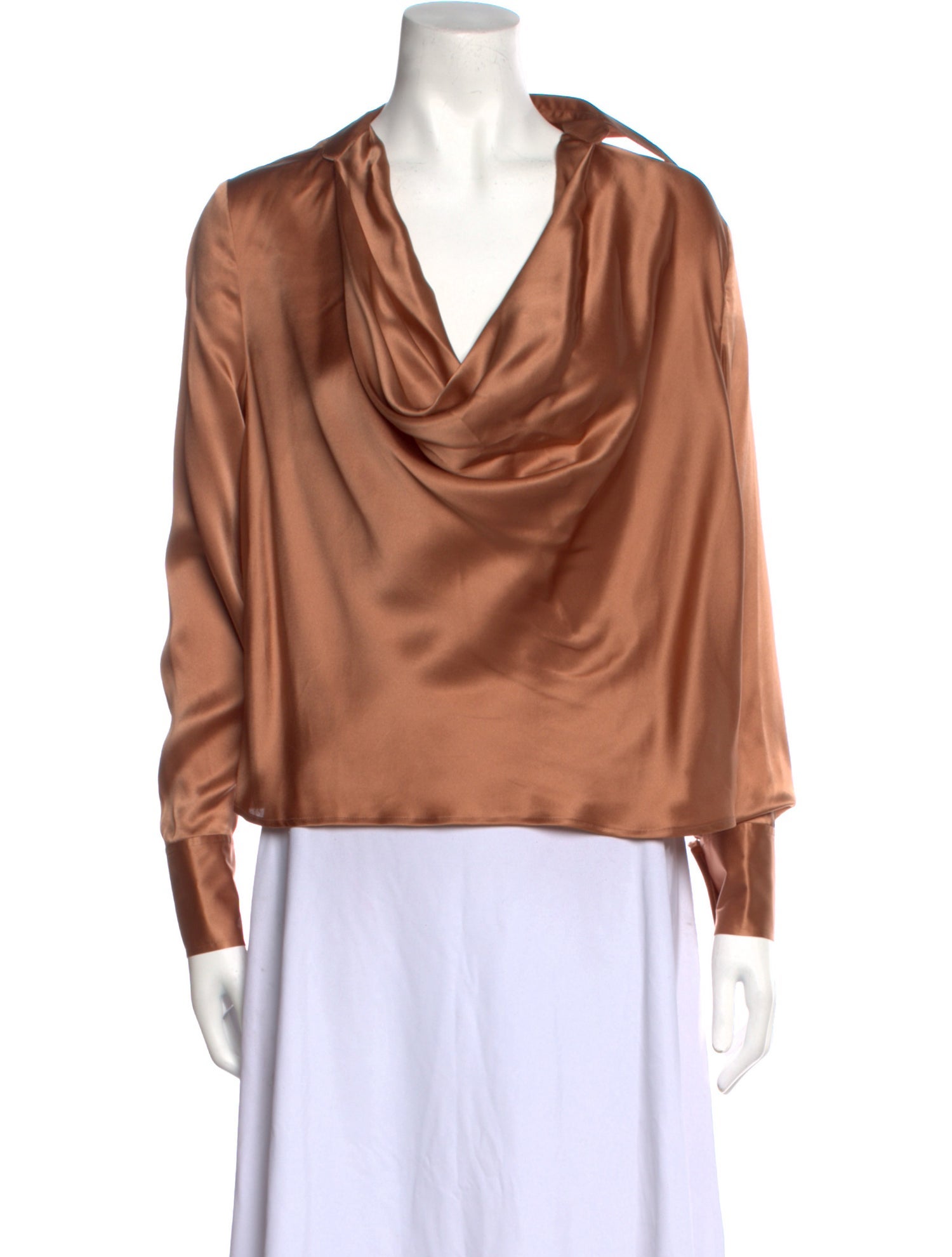 L'Agence Silk Cowl Neck Blouse w/ Tags