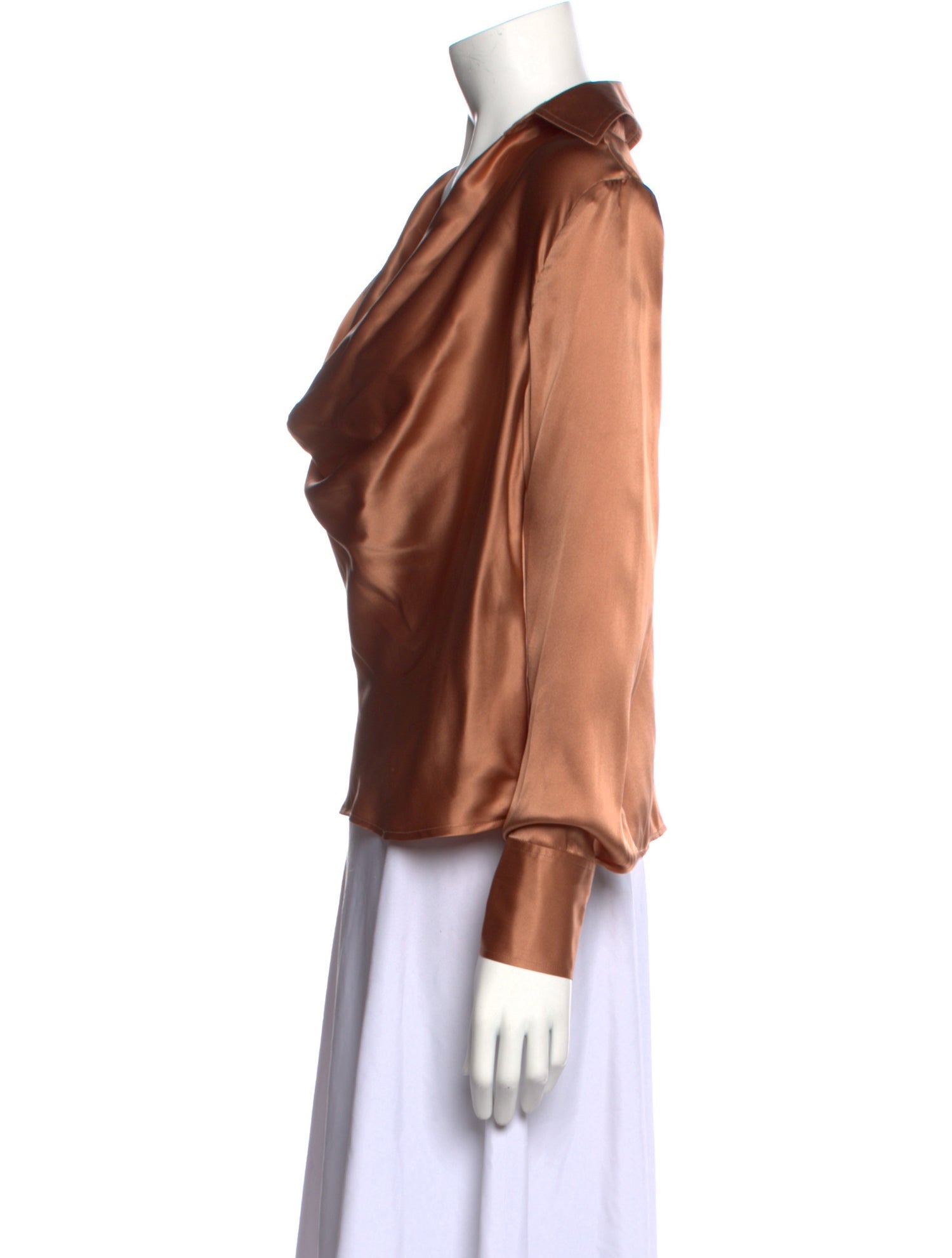 L'Agence Silk Cowl Neck Blouse w/ Tags