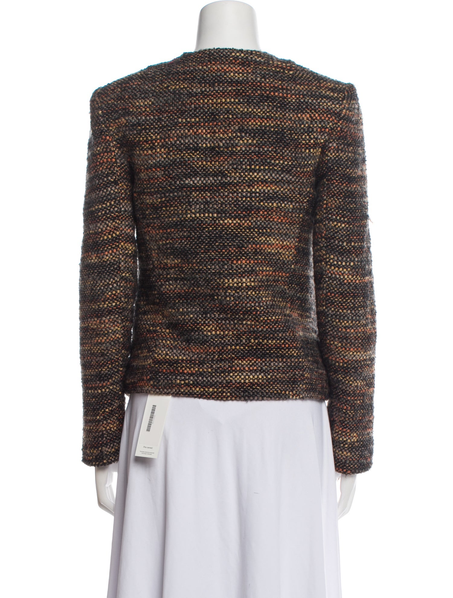 L'Agence Tweed Pattern Evening Jacket