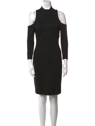 L'Agence Dresses Mock Neck Knee-Length Dress S