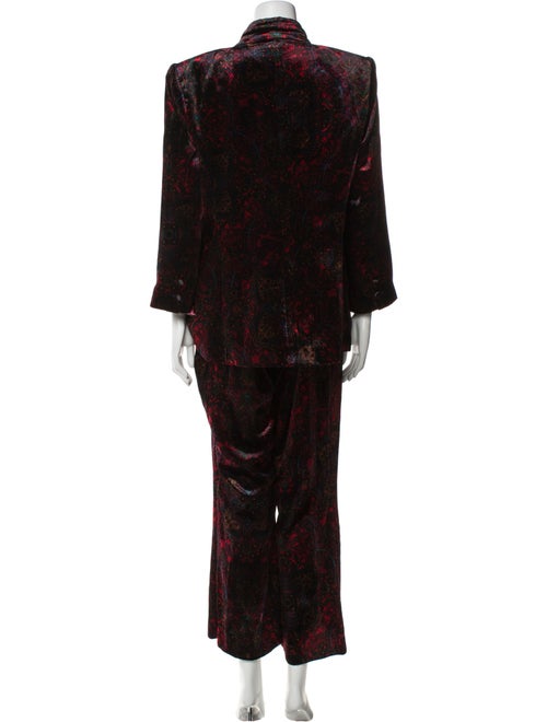 L'Agence Velvet Printed Pant Set