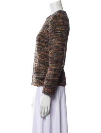 L'Agence Tweed Pattern Evening Jacket