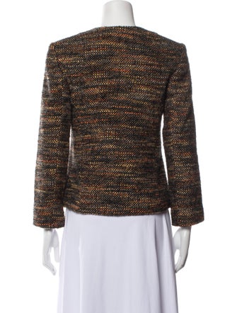 L'Agence Tweed Pattern Evening Jacket