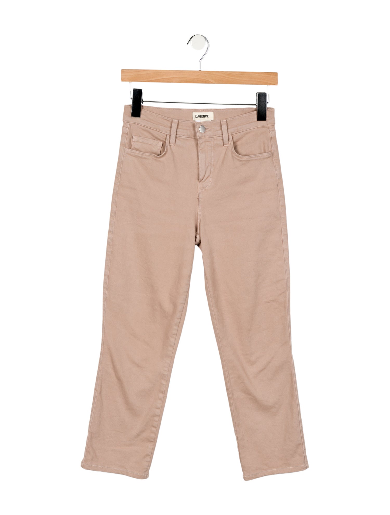 L'Agence High-Rise Straight Leg Jeans