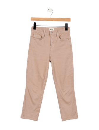 L'Agence High-Rise Straight Leg Jeans