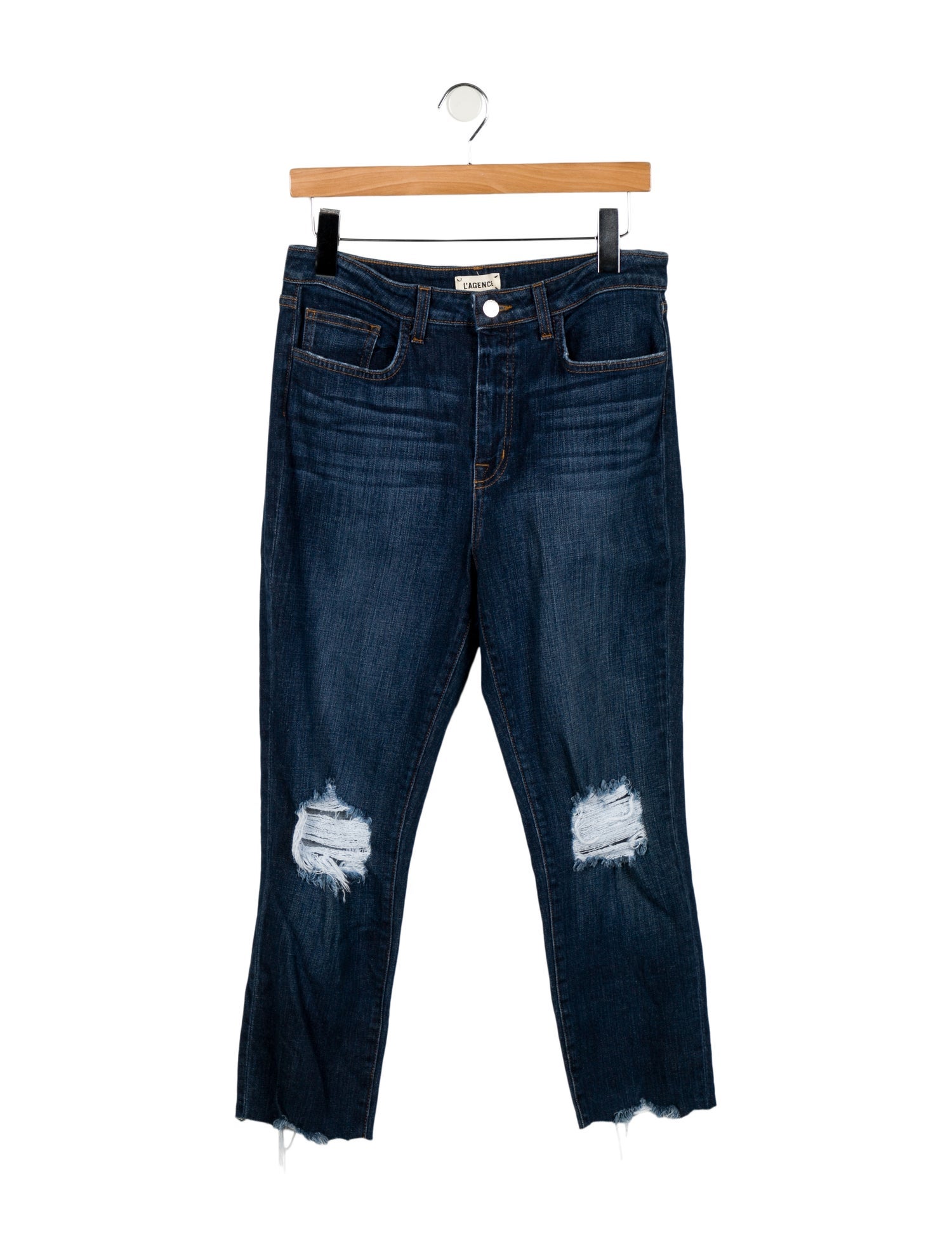 L'Agence High-Rise Straight Leg Jeans