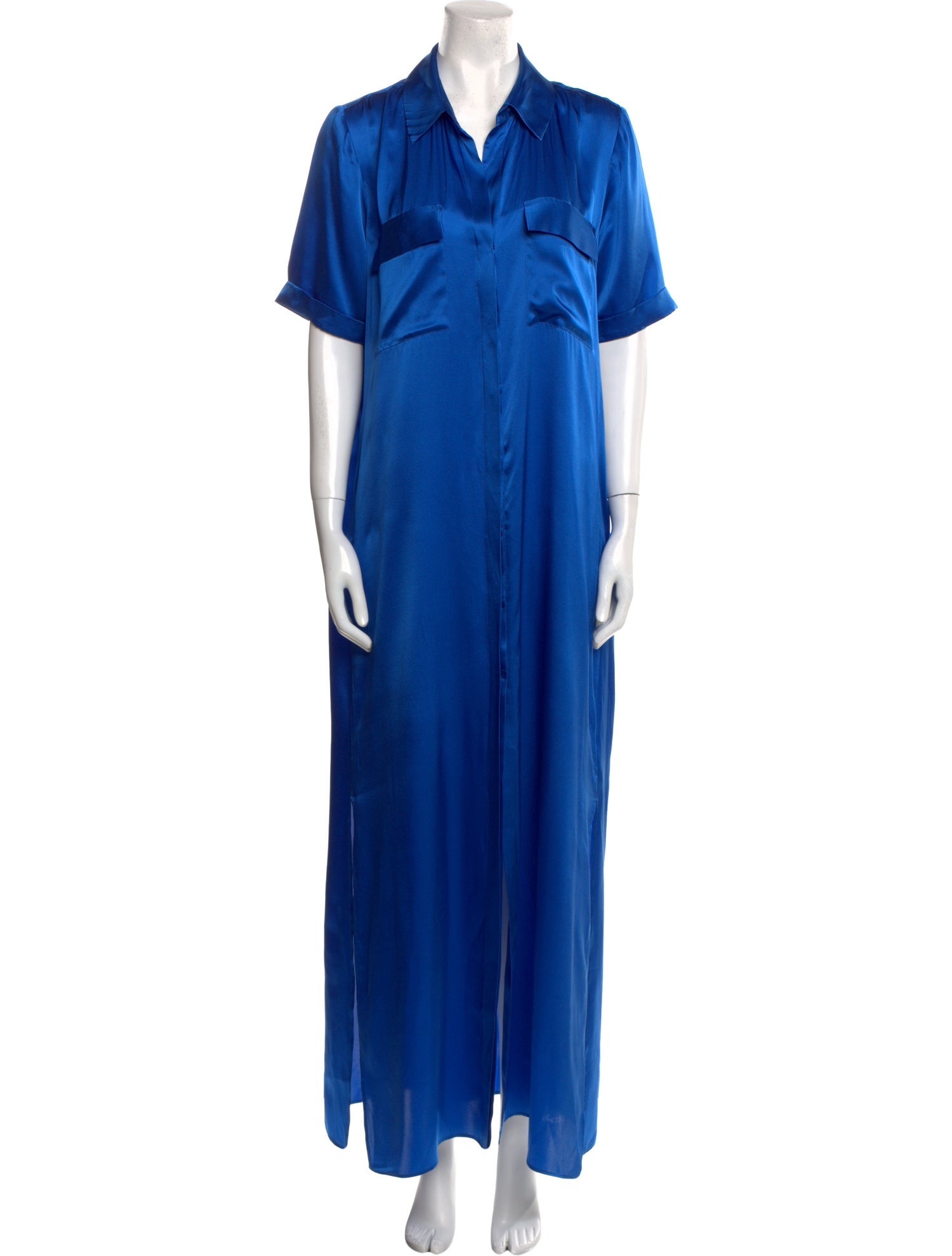 L'Agence Silk Long Dress