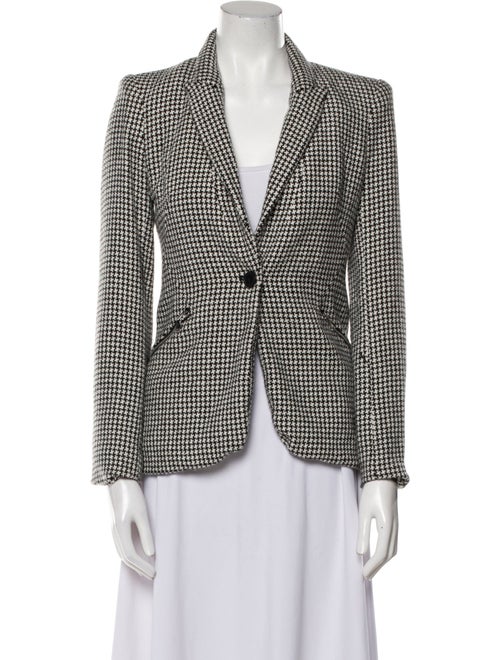 L'Agence Houndstooth Print Blazer