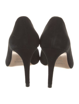 L'Agence Suede Chain-Link Accents Pumps