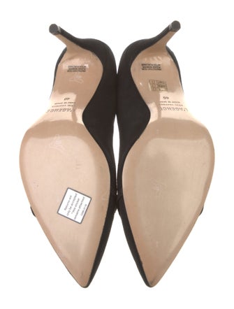 L'Agence Suede Chain-Link Accents Pumps