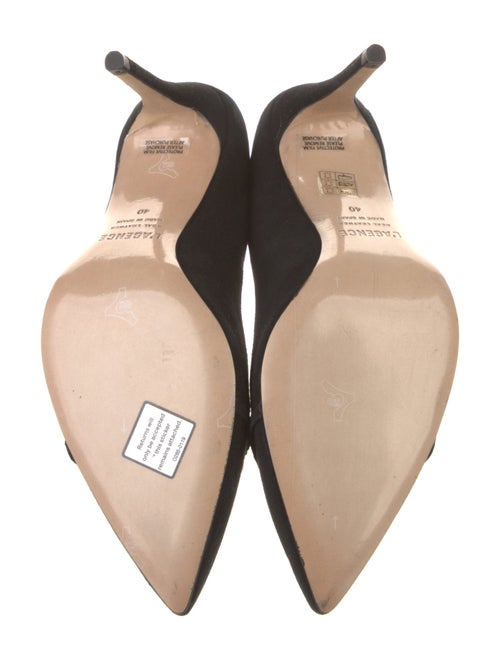 L'Agence Suede Chain-Link Accents Pumps