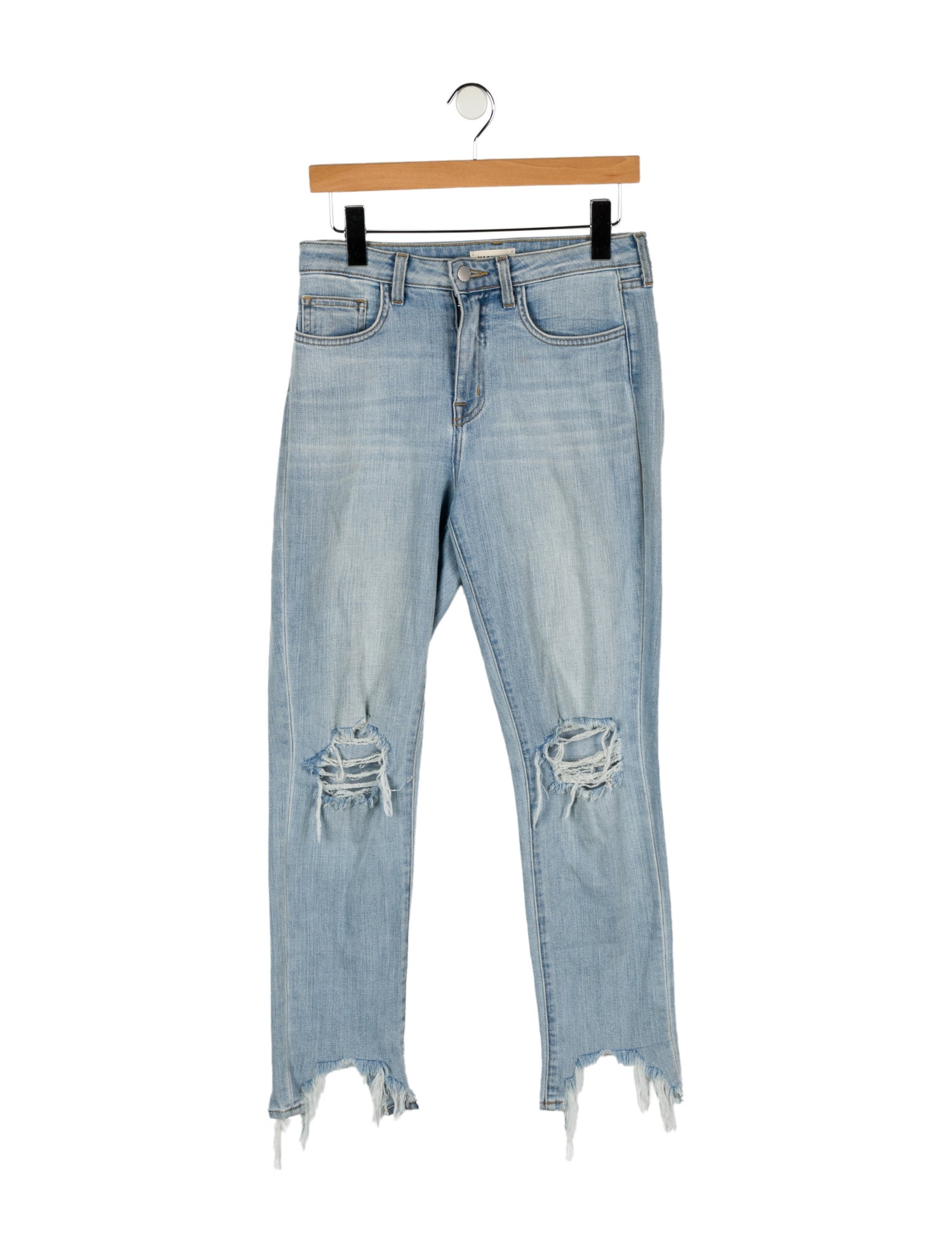 L'Agence Mid-Rise Straight Leg Jeans