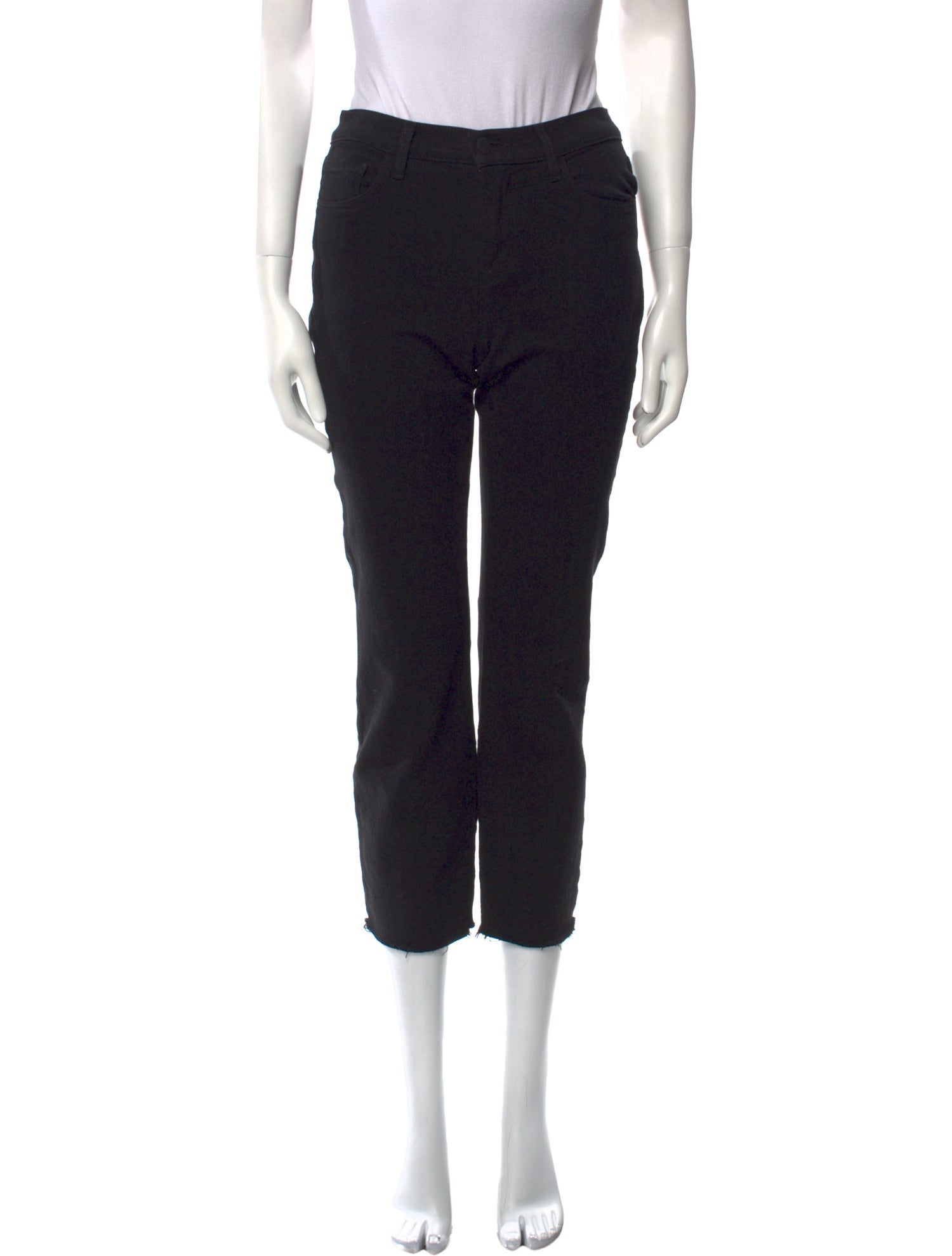 L'Agence Mid-Rise Straight Leg Jeans