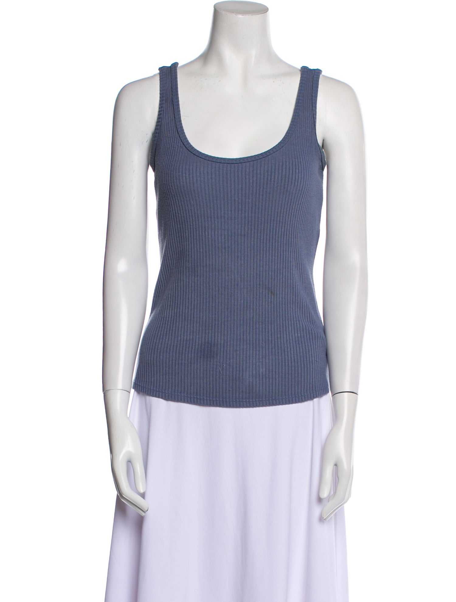 L'Agence Scoop Neck Sleeveless Top