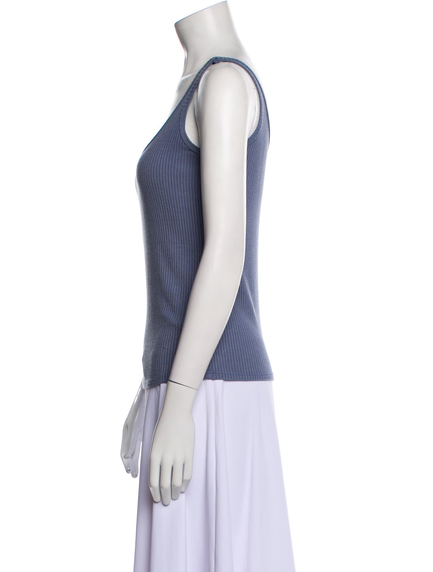 L'Agence Scoop Neck Sleeveless Top