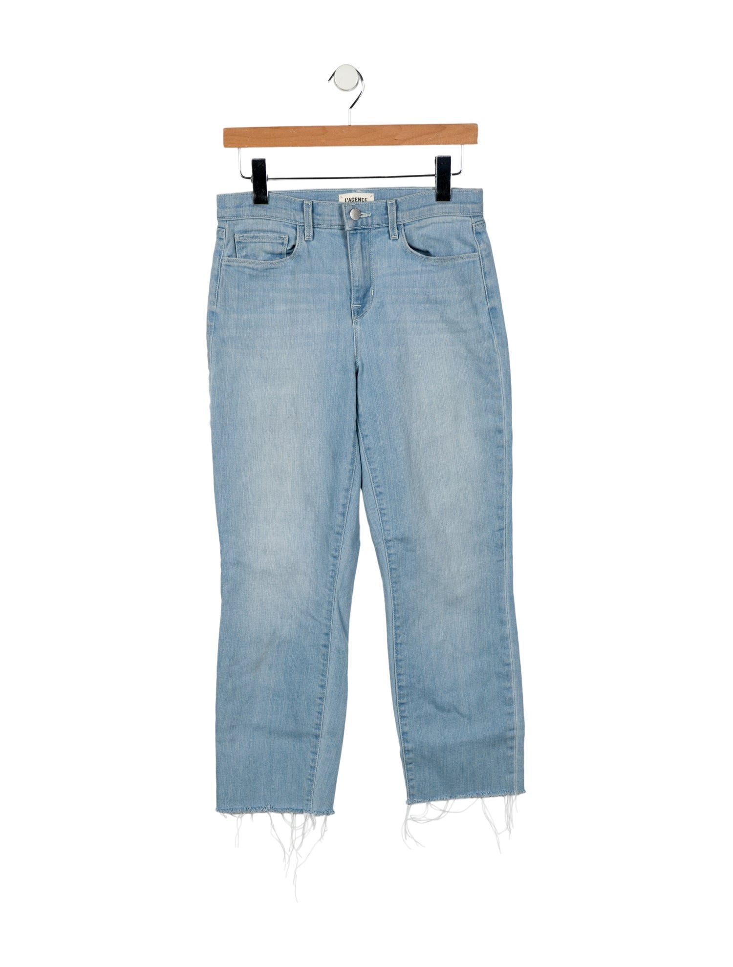 L'Agence Mid-Rise Straight Leg Jeans