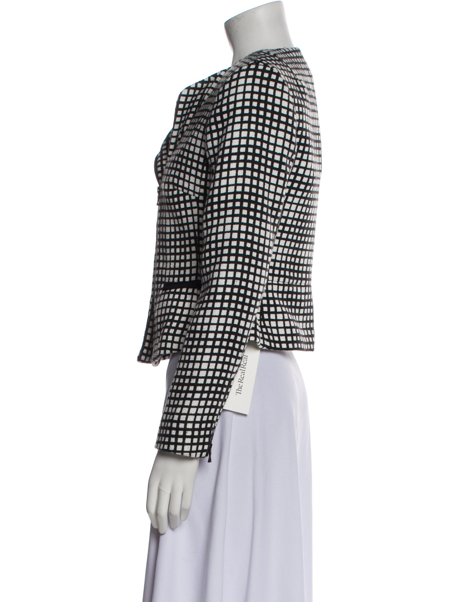 L'Agence Plaid Print Blazer