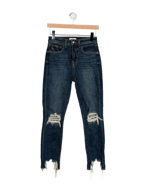 L'Agence Mid-Rise Straight Leg Jeans