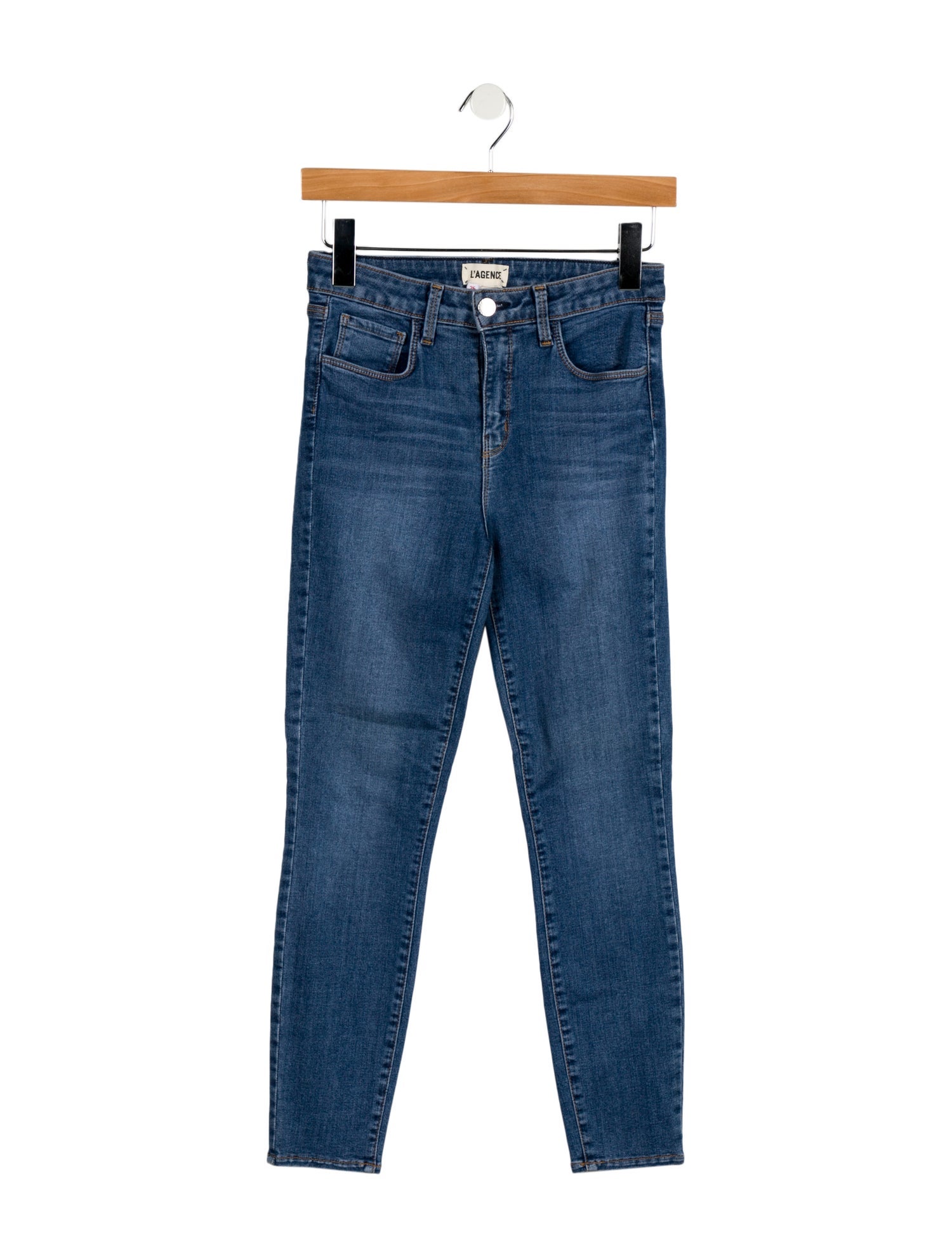 L'Agence High-Rise Straight Leg Jeans