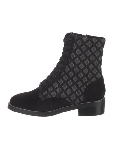L'Agence Boots Suede Printed Combat US 6.5 |