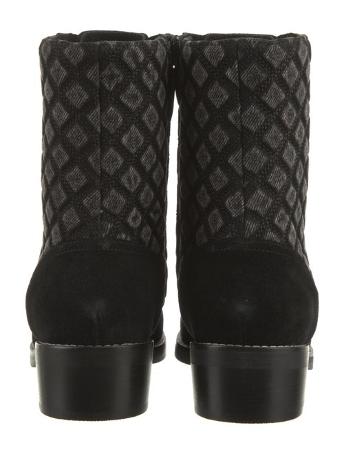 L'Agence Desiree Denim Combat Boots