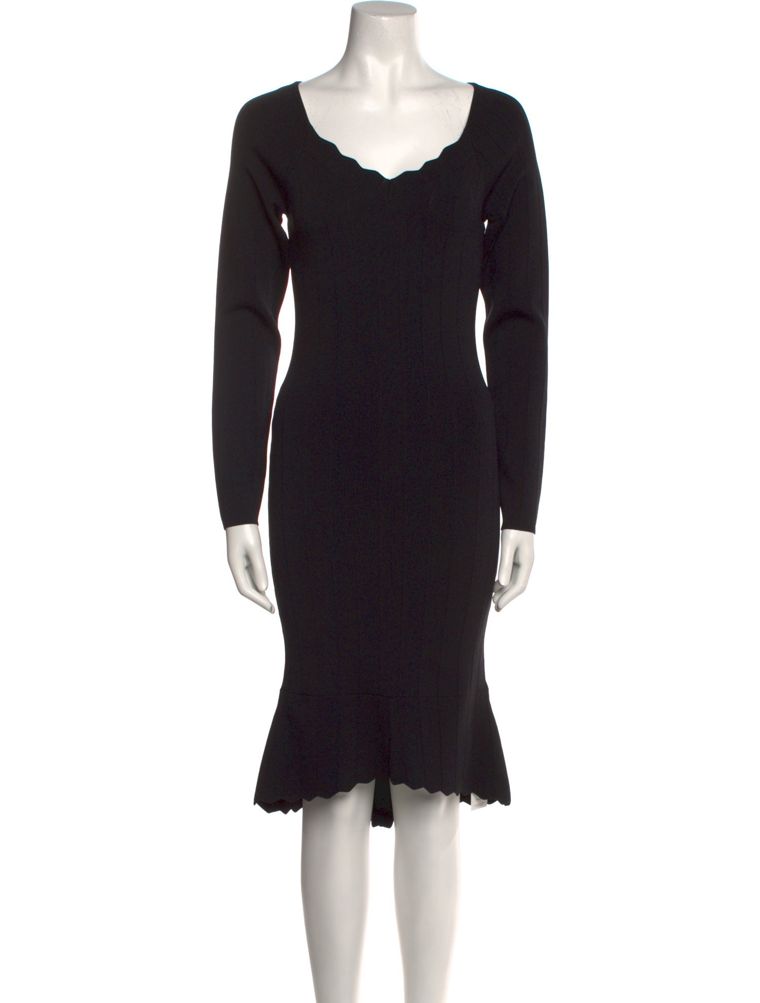 L'Agence Scoop Neck Midi Length Dress w/ Tags