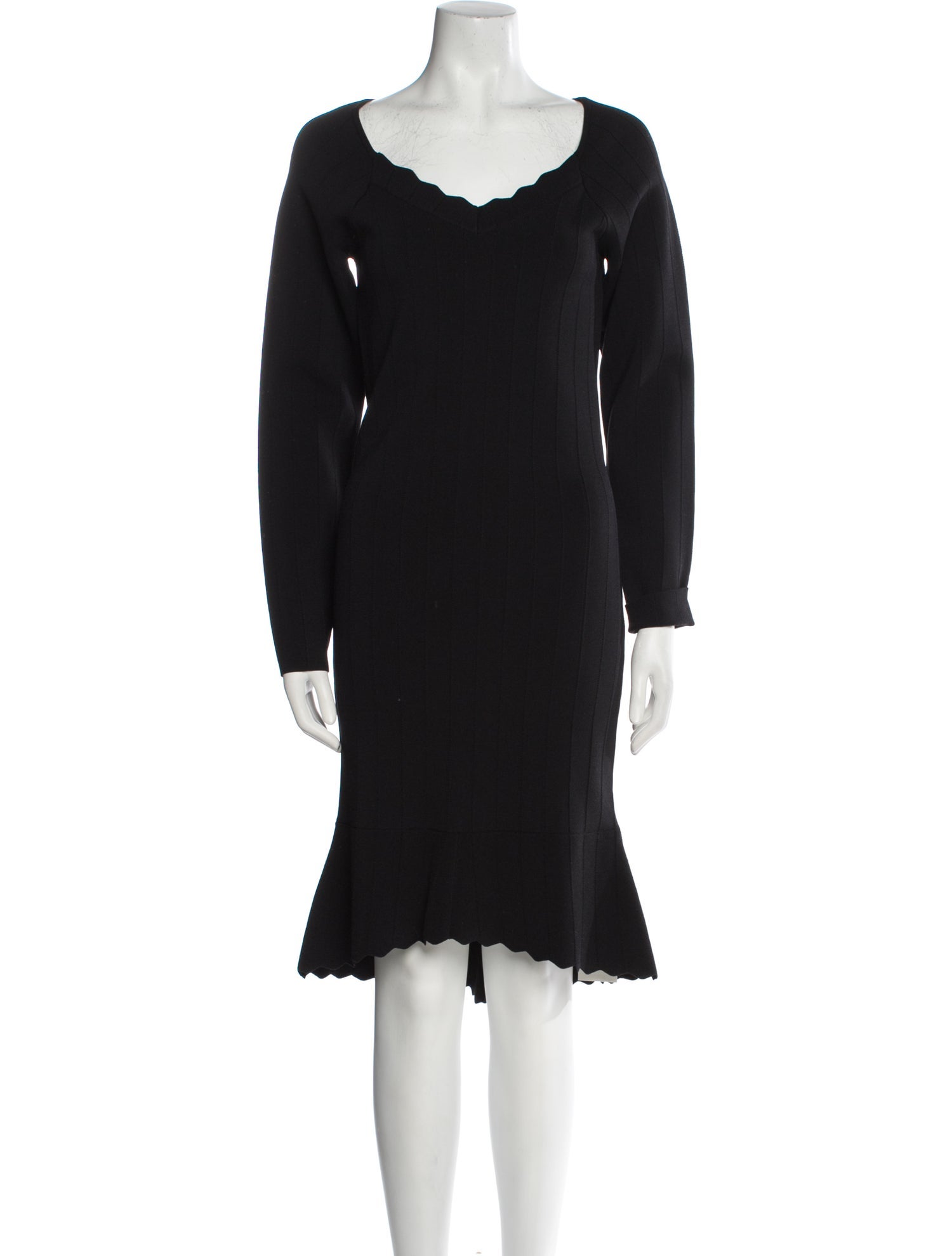 L'Agence Scoop Neck Midi Length Dress w/ Tags