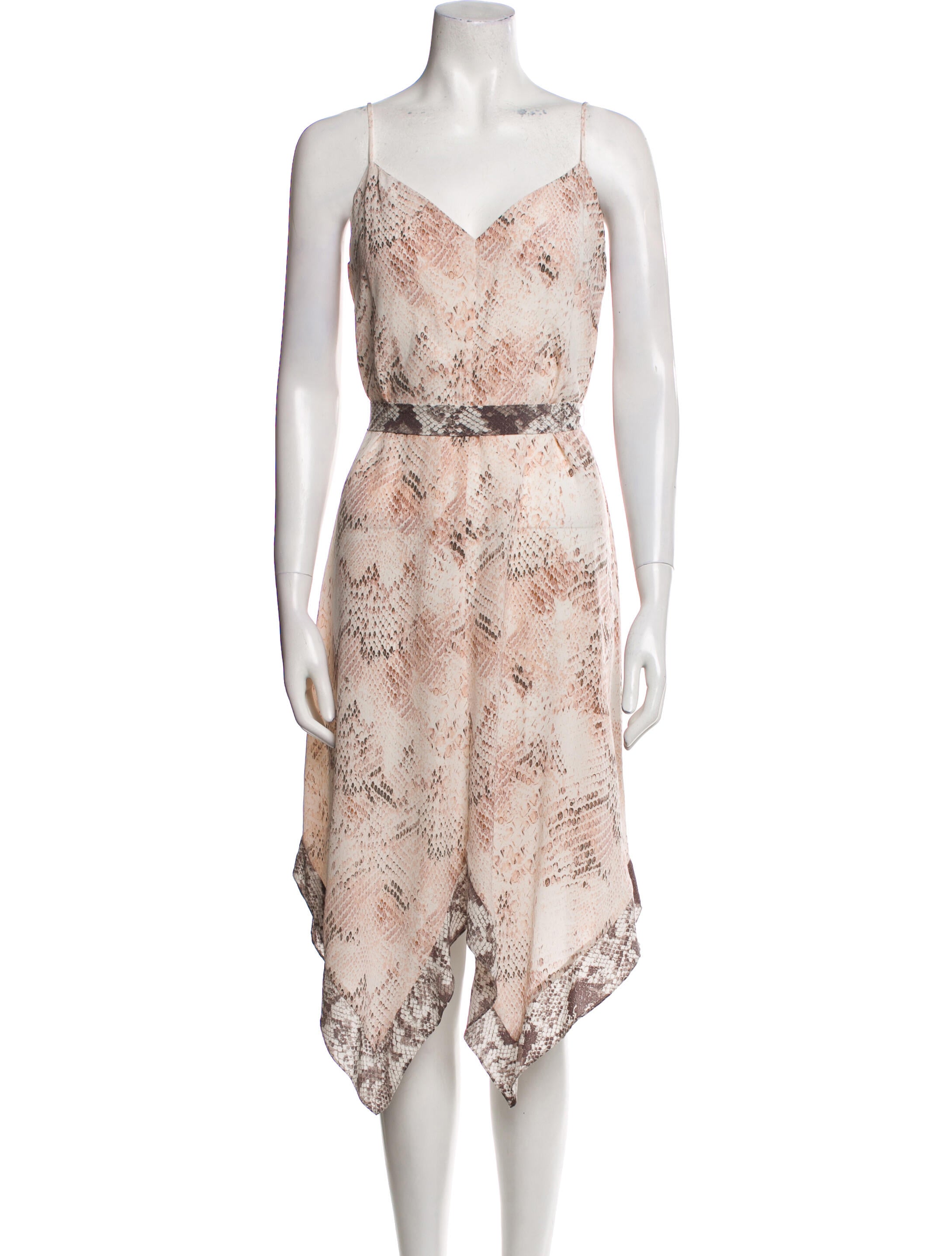 L'Agence Azalea Slip Scarf Dress Long Dress