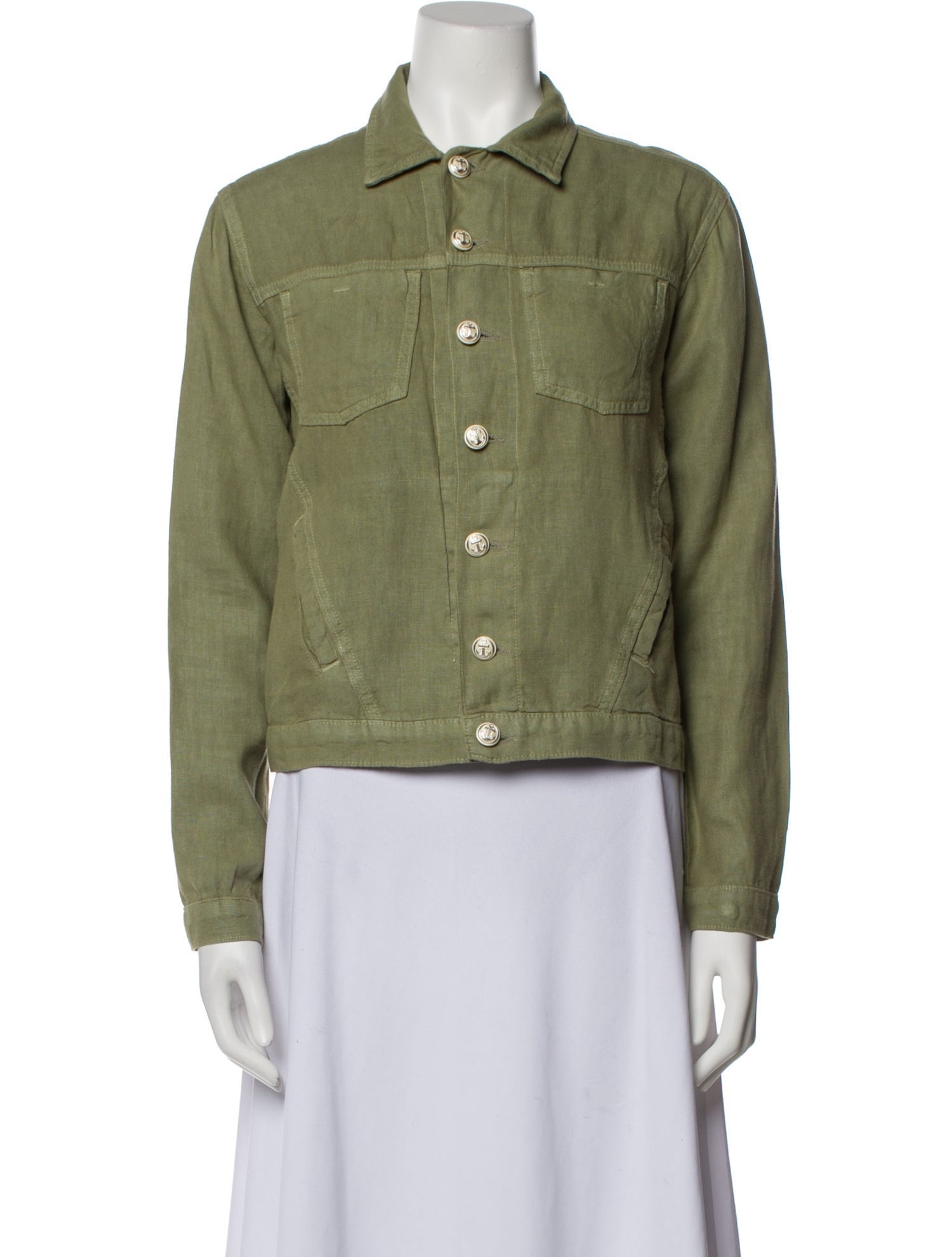 L'Agence Linen Denim Jacket