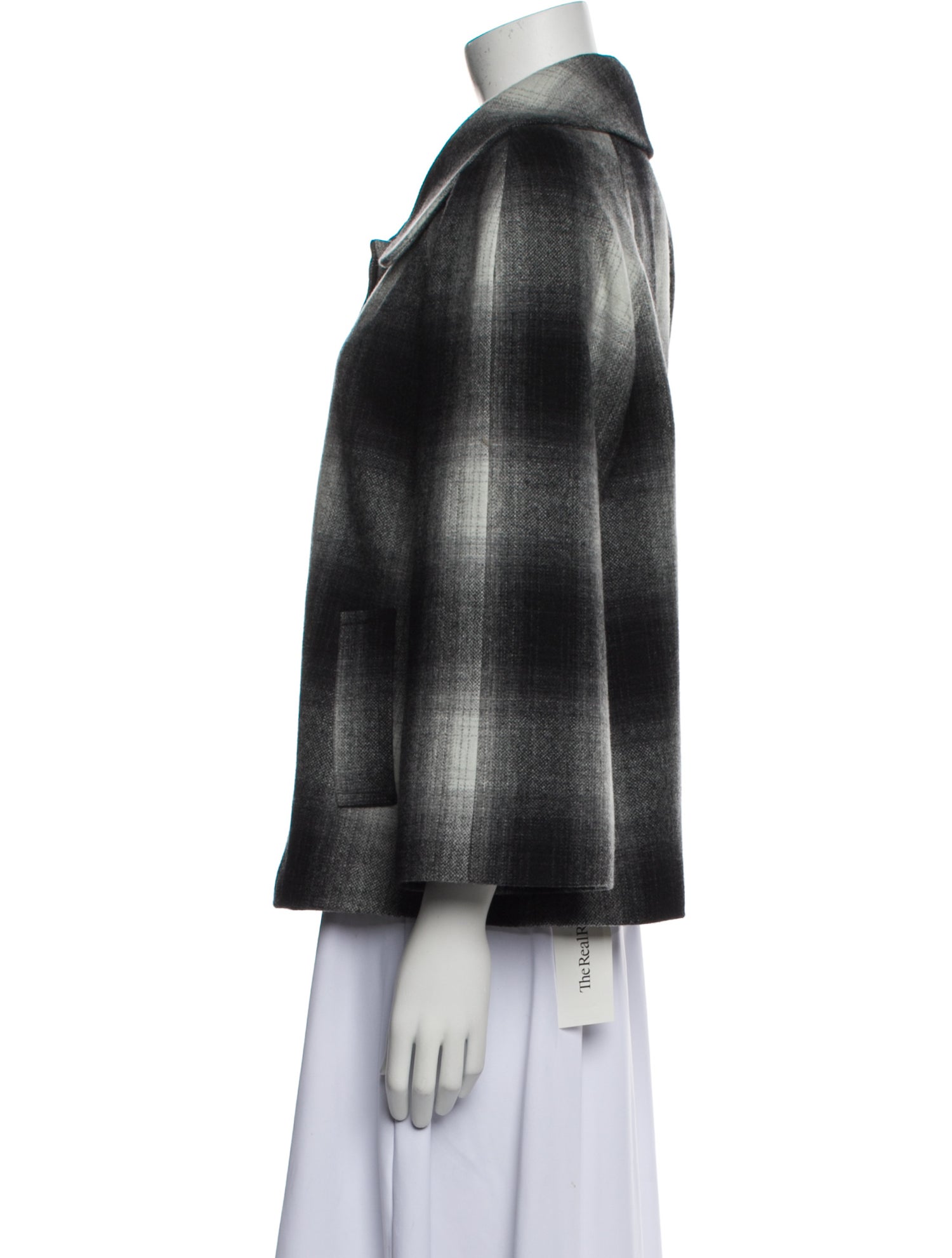 L'Agence Plaid Print Jacket