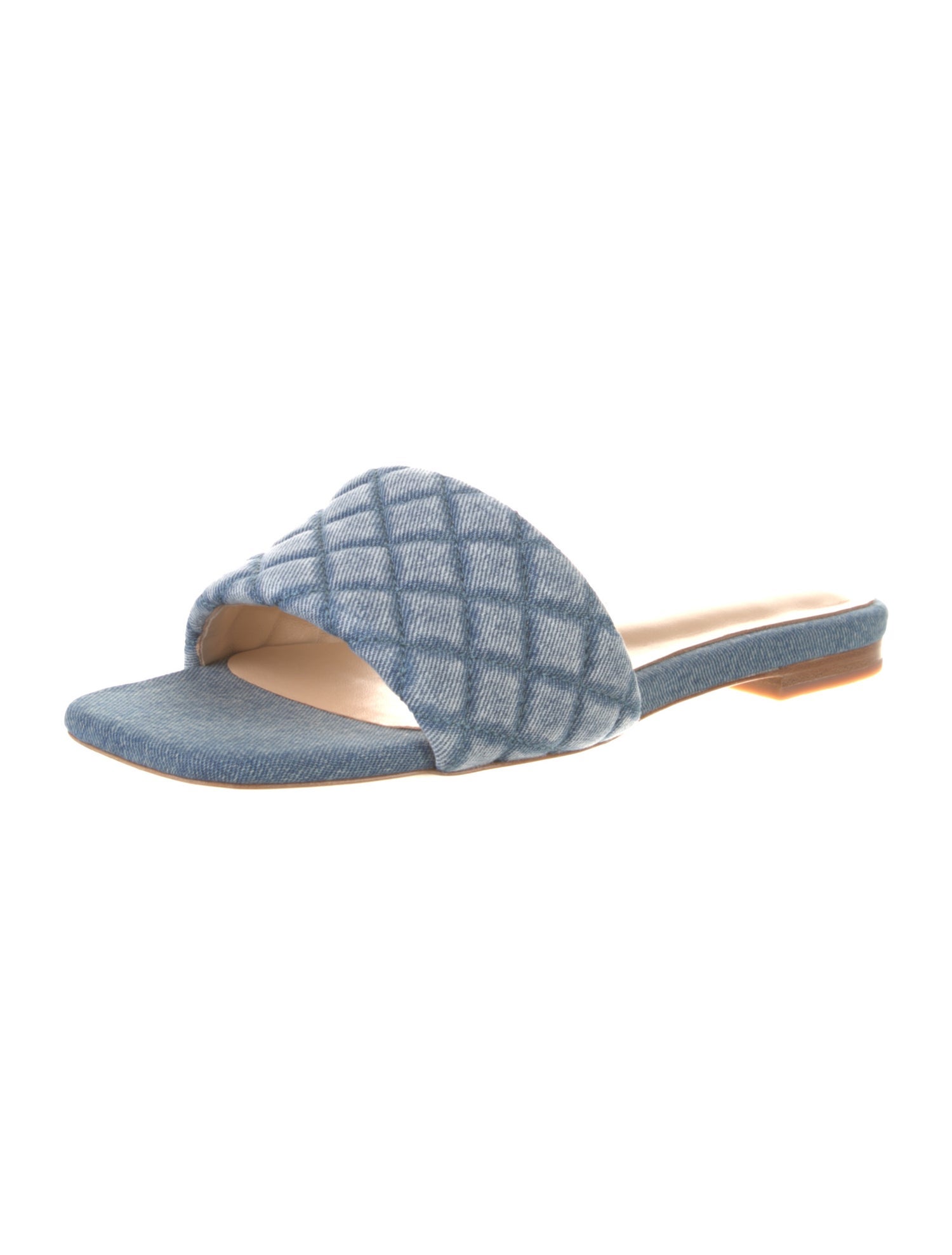 L'Agence Denim Printed Slides