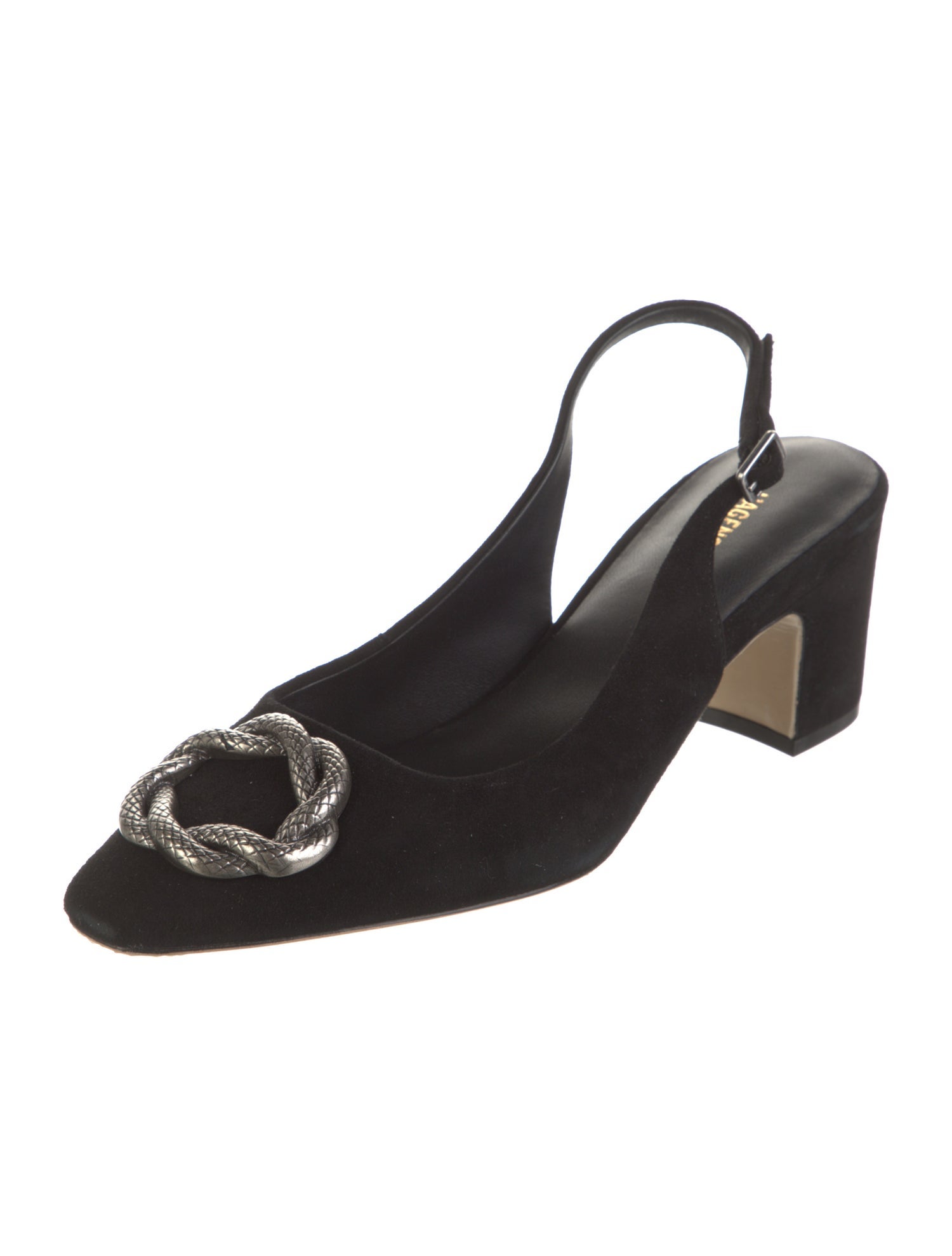 L'Agence Suede Slingback Pumps