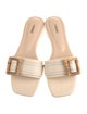 L'Agence Leather Slides