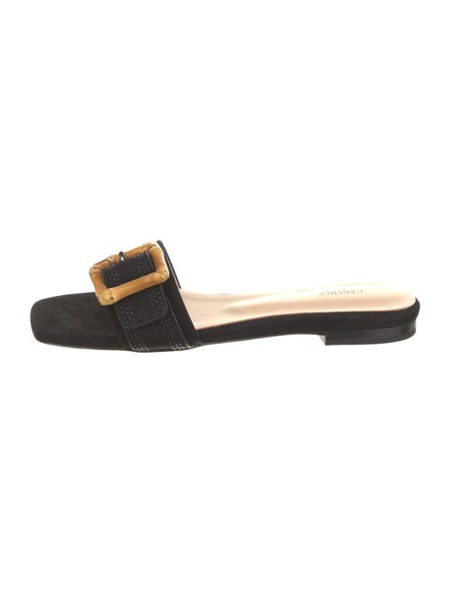 L'Agence Leather Slides