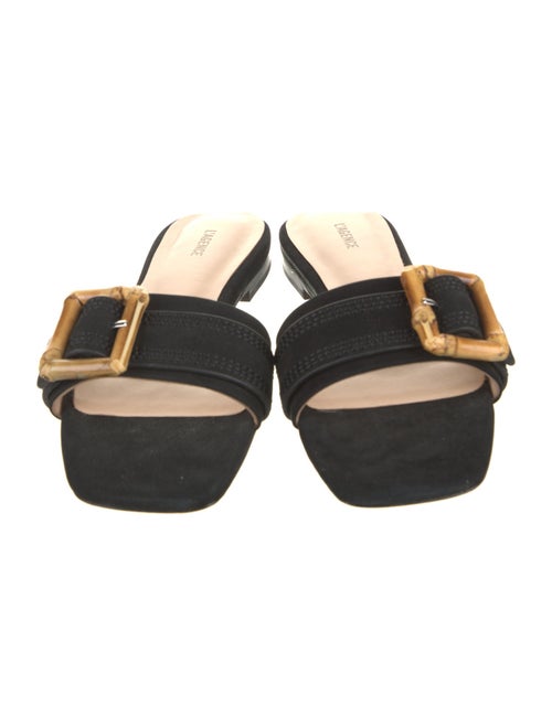 L'Agence Leather Slides