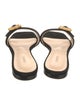 L'Agence Leather Slides