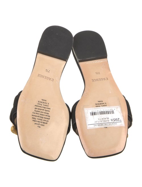 L'Agence Leather Slides