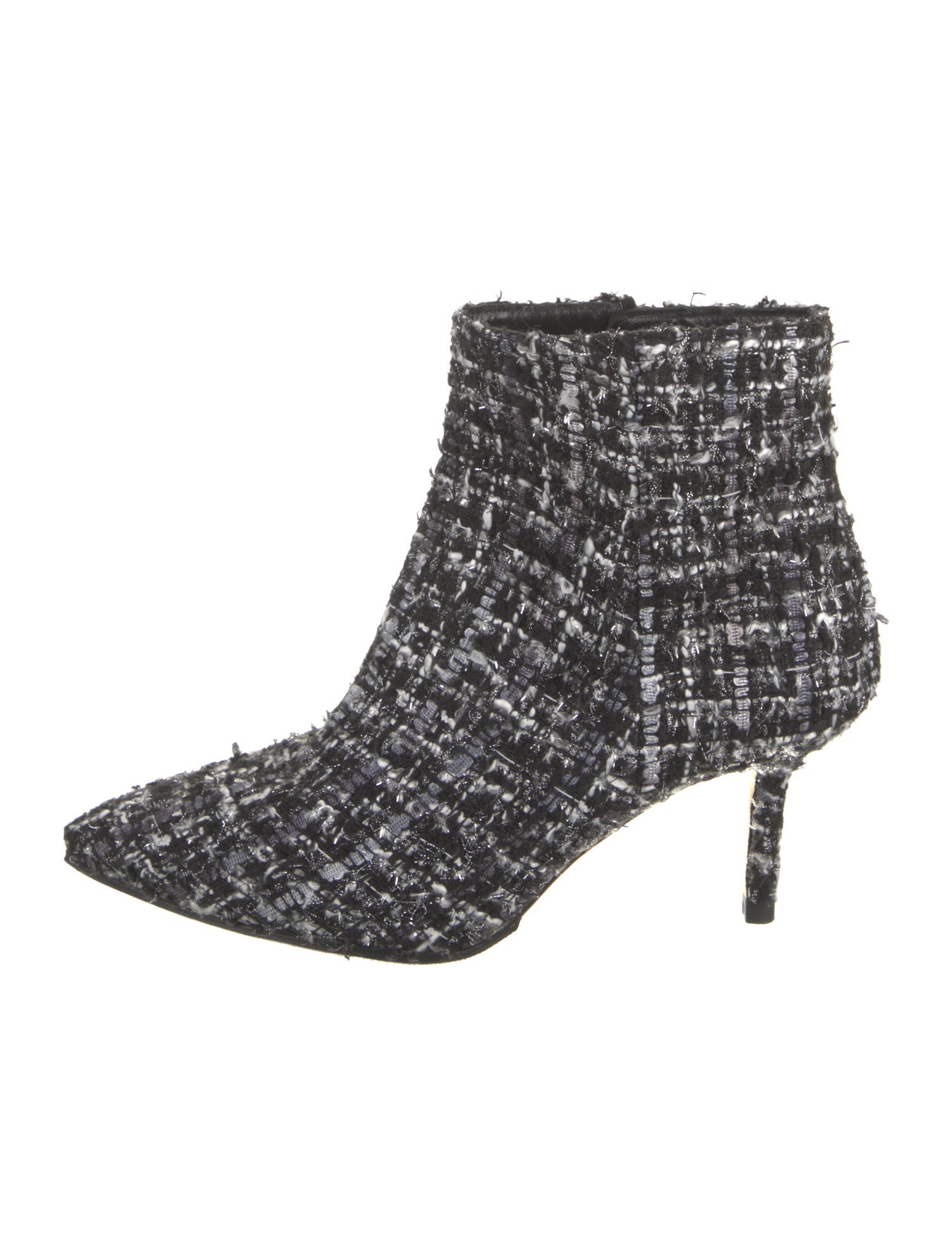 L'Agence Tweed Pattern Boots