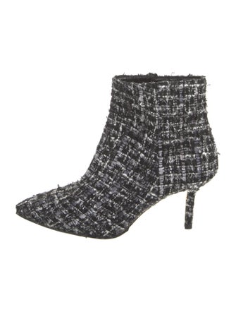 L'Agence Tweed Pattern Boots