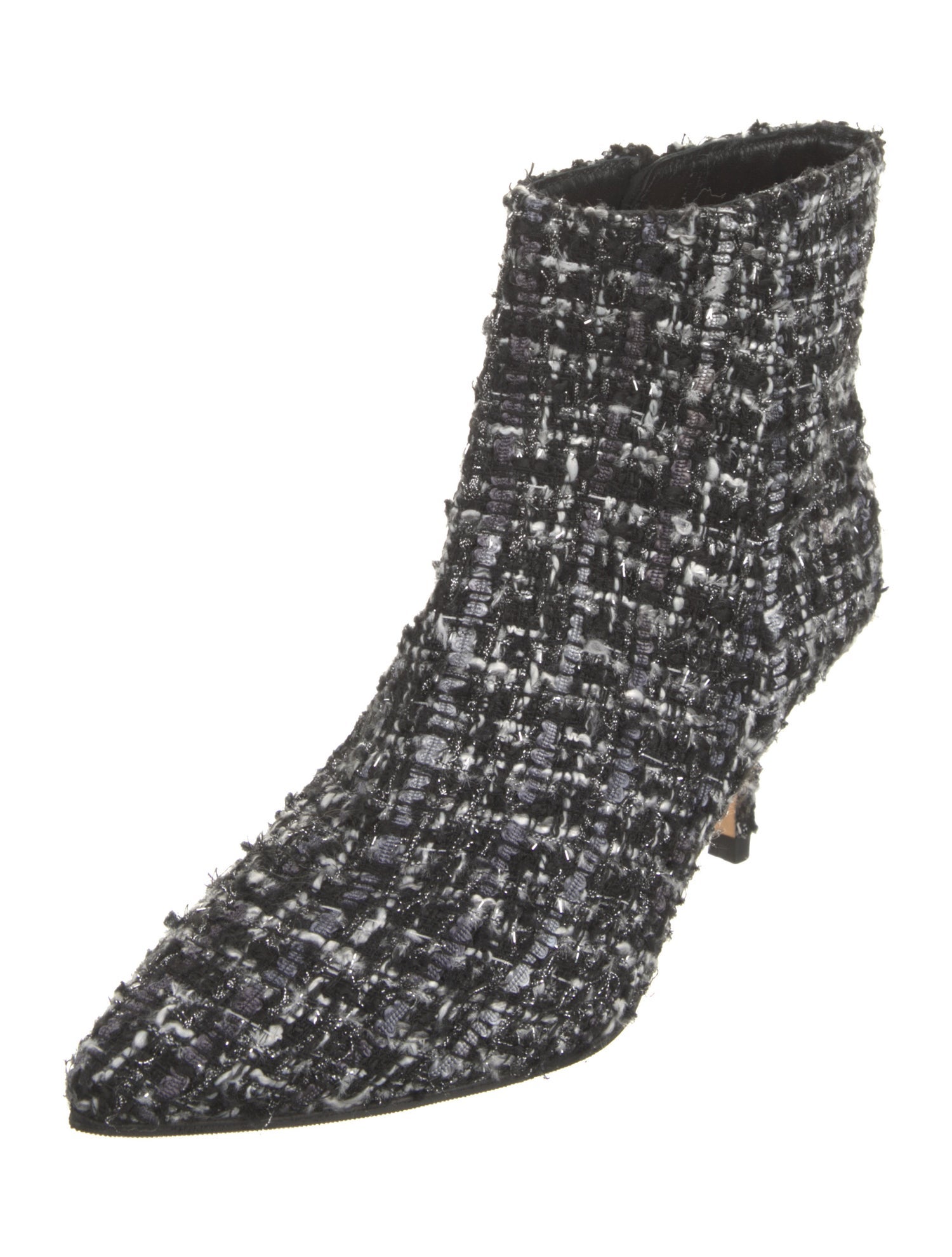 L'Agence Tweed Pattern Boots