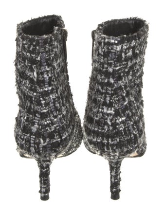 L'Agence Tweed Pattern Boots