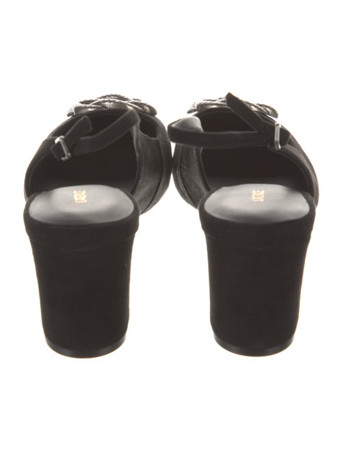 L'Agence Suede Studded Accents Slingback Pumps